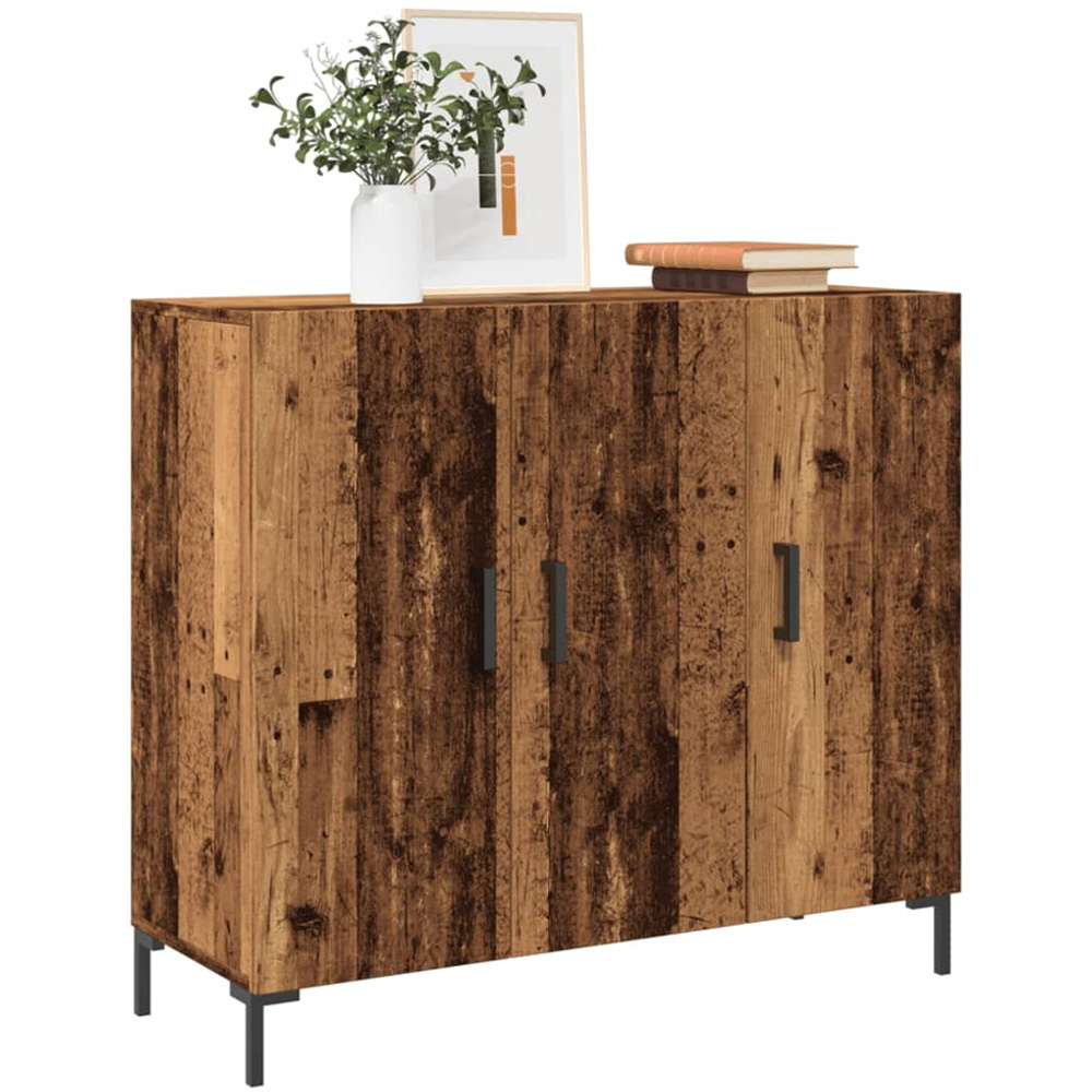 vidaXL 3 Door Old Wood Sideboard Image 3