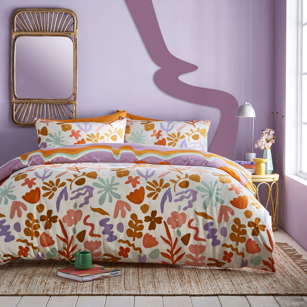 furn. Amelie King Size Multicolour Duvet Set Image 1
