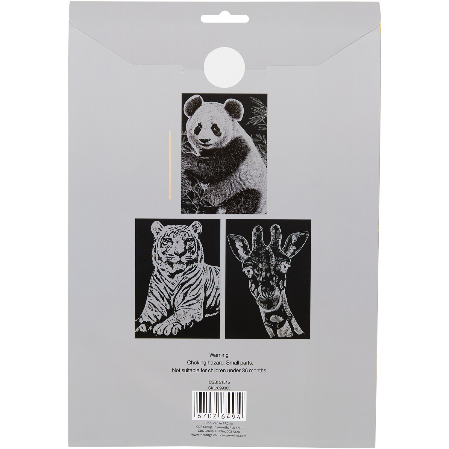 Art Studio Assorted Animals Metallic Scratch Art Image 2