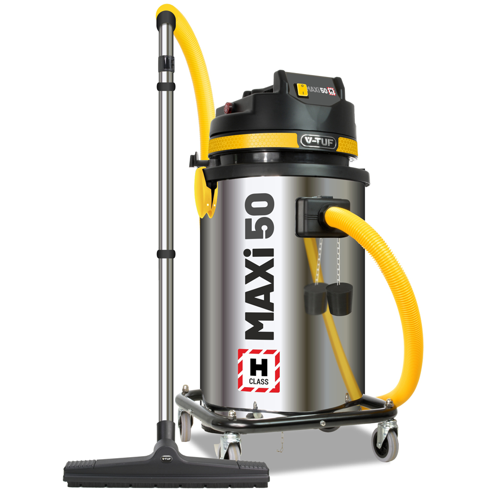 V-TUF MAXI H Class Industrial Dust Extractor Vacuum Cleaner 50L 240V 1750W Image 1