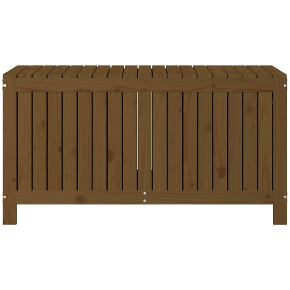 vidaXL 64 x 121 x 55cm Brown Pine Wood Garden Storage Box Image 5