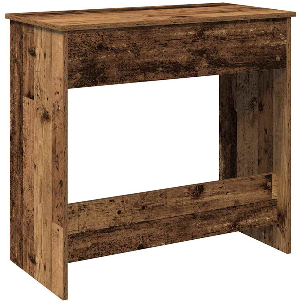 vidaXL Single Drawer Single Shelf Computer Desk Old Wood Effect Image 6