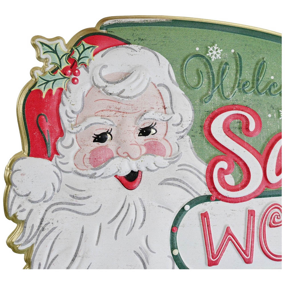 Santas Workshop Metal Sign Image 2