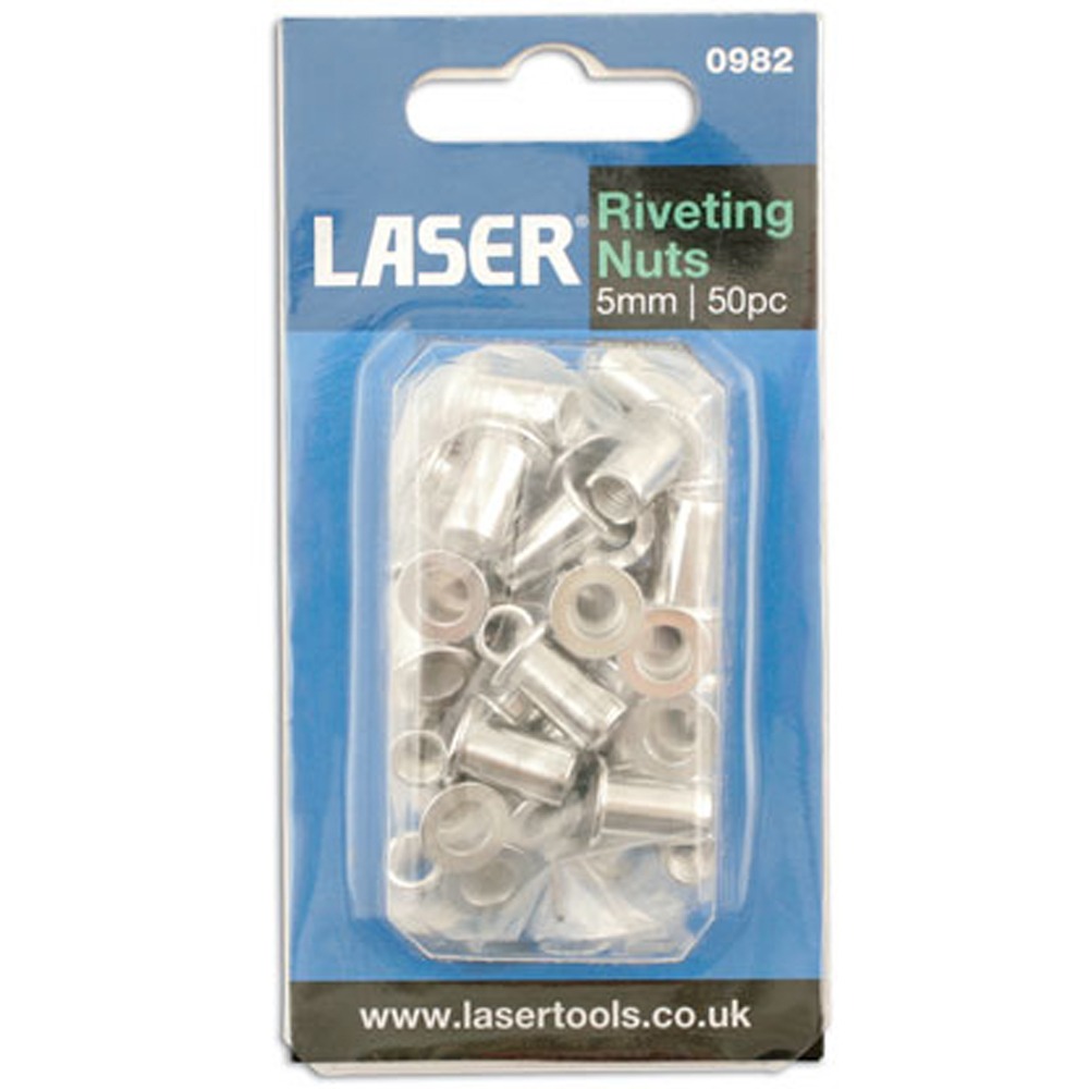Laser 0982 50 Piece Riveting Nuts 5mm Image 3