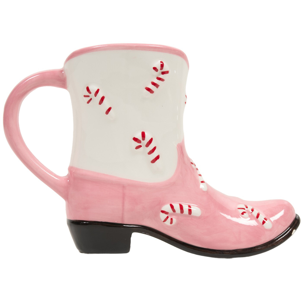 Christmas Cowboy Shaped Boot Mug Image 5