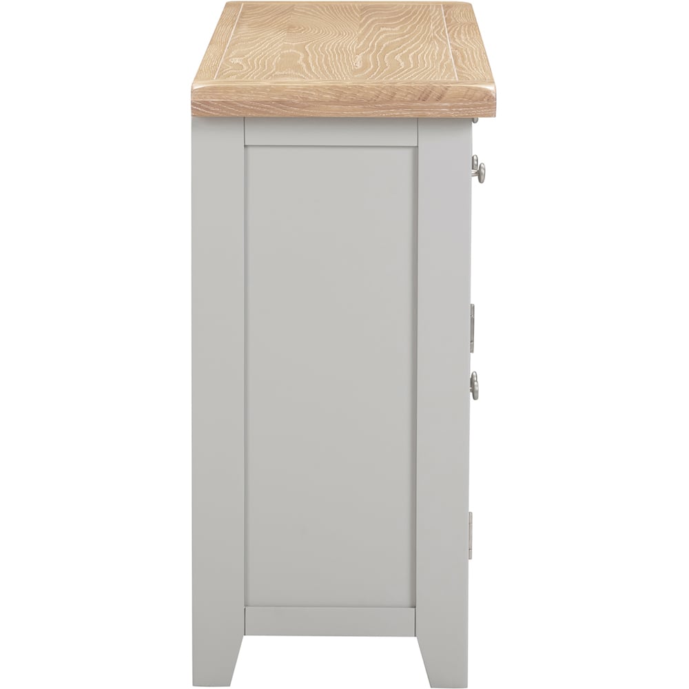 Seconique Windsor 3 Door 3 Drawer Pebble Grey and Oak Sideboard Image 6