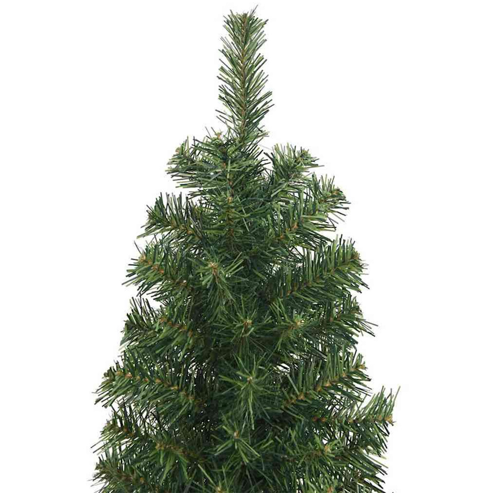 vidaXL Green Artificial Christmas Tree with LEDs 8ft Image 5