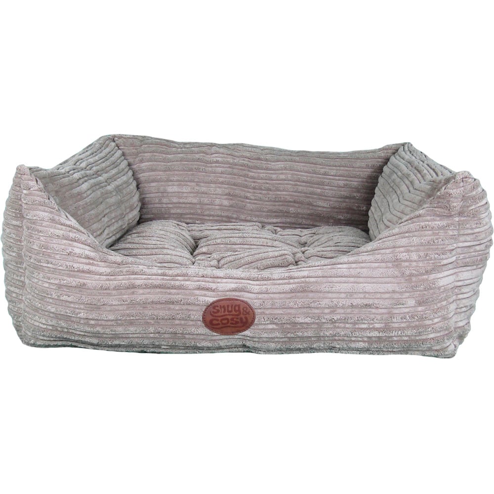 Snug & Cosy San Remo Extra Large Brown Chunky Cord Dog Bed Image 1