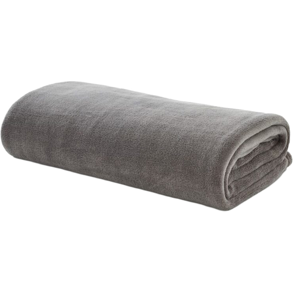 Deyongs Dark Grey Snuggle Touch Throw 140 x 180cm Image 1