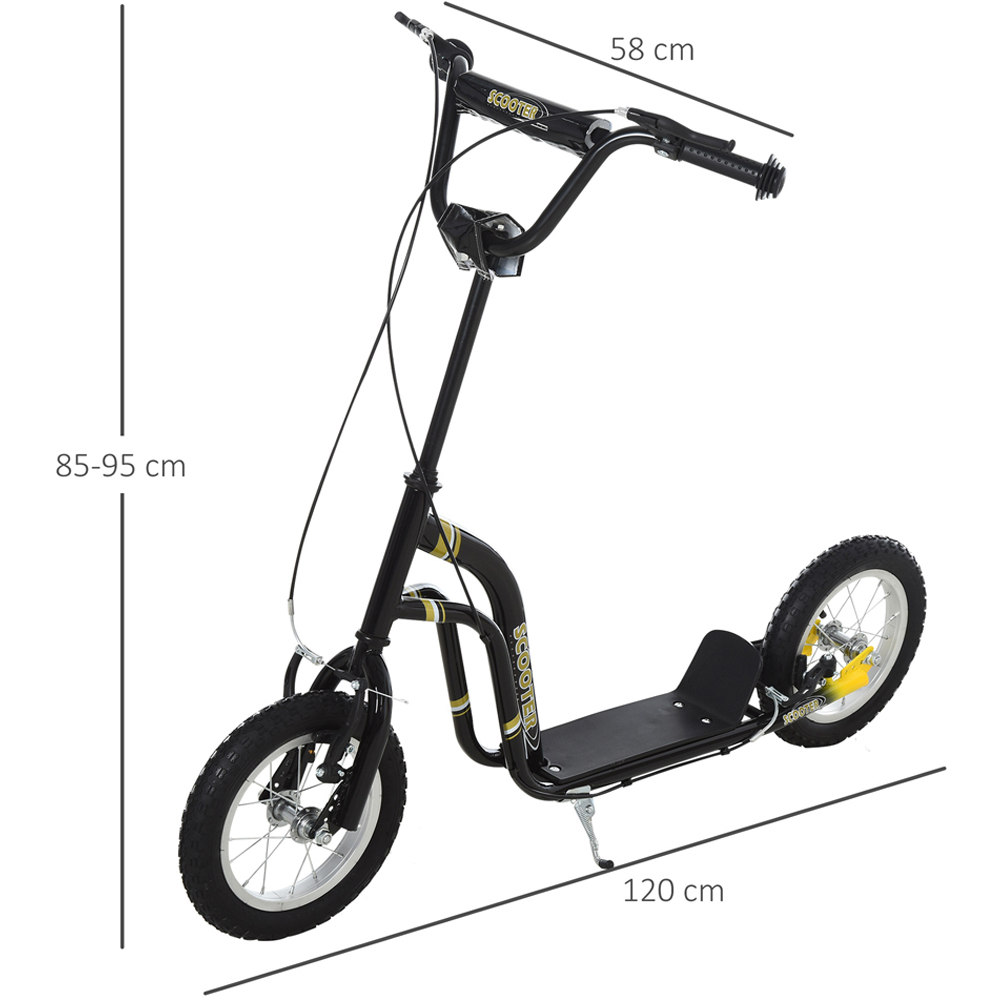 Tommy Toys Kids Black Rubber Wheel Stunt Scooter 12 Inch Image 7