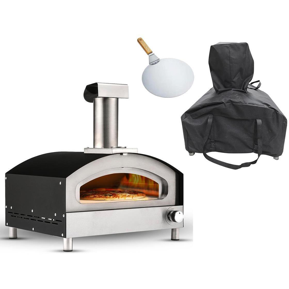 Haven Black and Silver Gas Powered 13 inch Pizza Oven Image 3