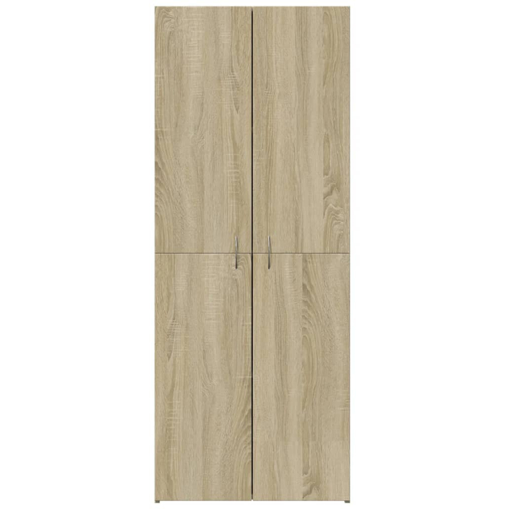 vidaXL 2 Door 4 Compartment Sonoma Oak Tall File Cabinet Image 4