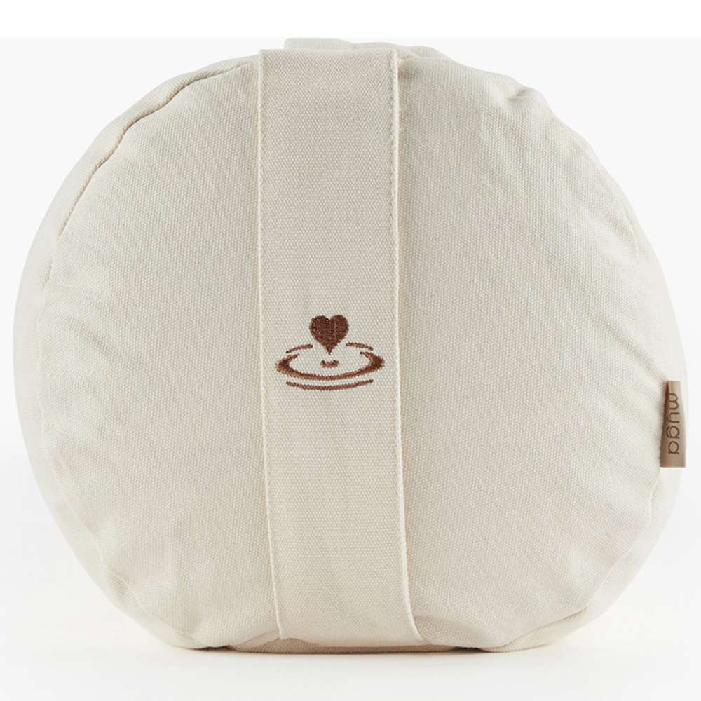 Myga Cream Buckwheat Yoga Support Bolster Pillow Image 3