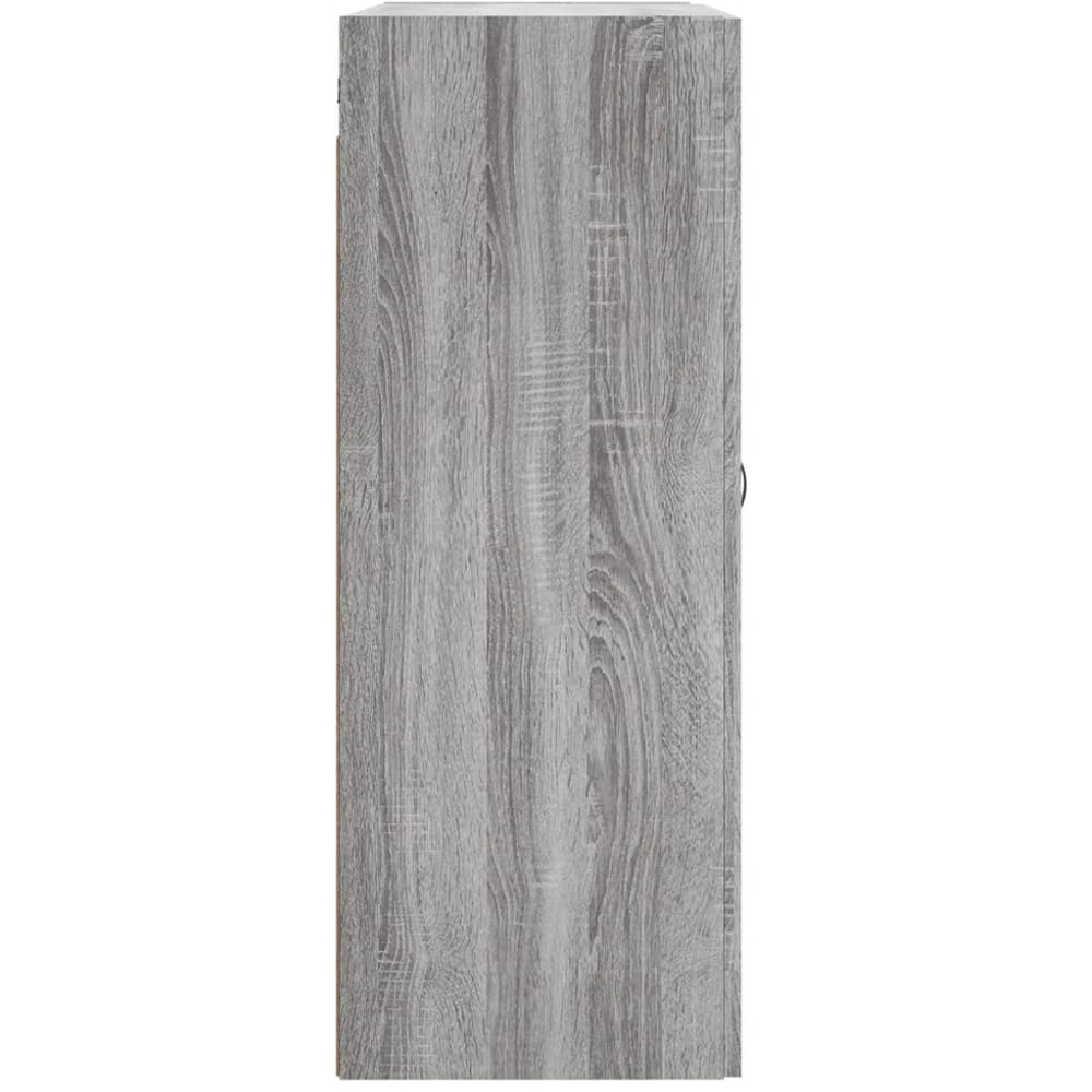 vidaXL 2 Door Grey Sonoma Wall Mounted Storage Cabinet 2 Pack Image 7