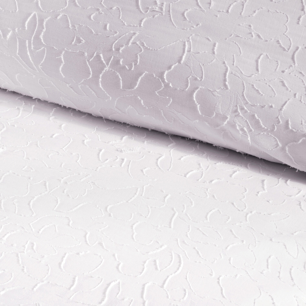 Emilia Jacquard Duvet Set White Double Image 4
