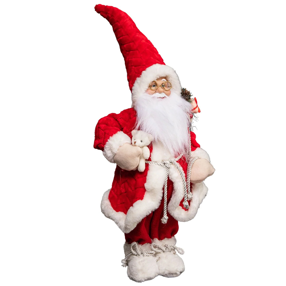 Samuel Alexander Standing Red Large Papa Noel Santa Claus Indoor Christmas Decoration Image 1