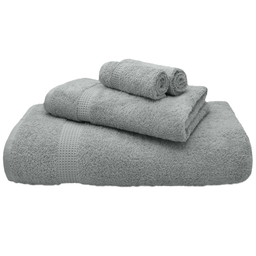 Mayfair Egyptian Cotton Platinum Bath Sheet Set of 2 Image 1