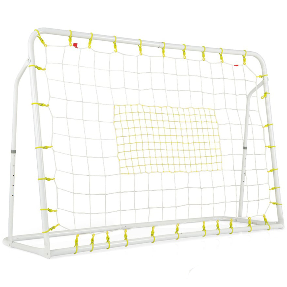 Costway White 2 in 1 Soccer Rebounder and Soccer Goal Image 1