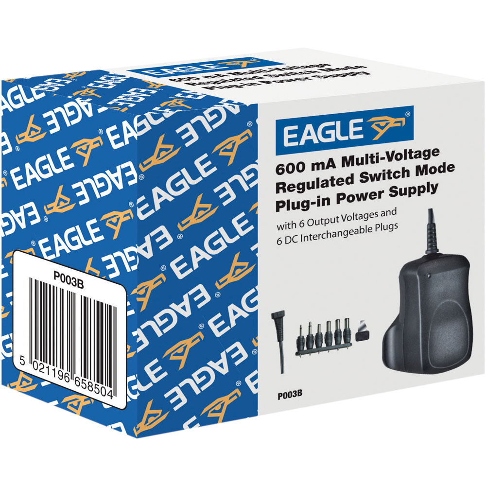 Eagle 600mA Regulated Switch Mode UK Power Supply Plug Image 5