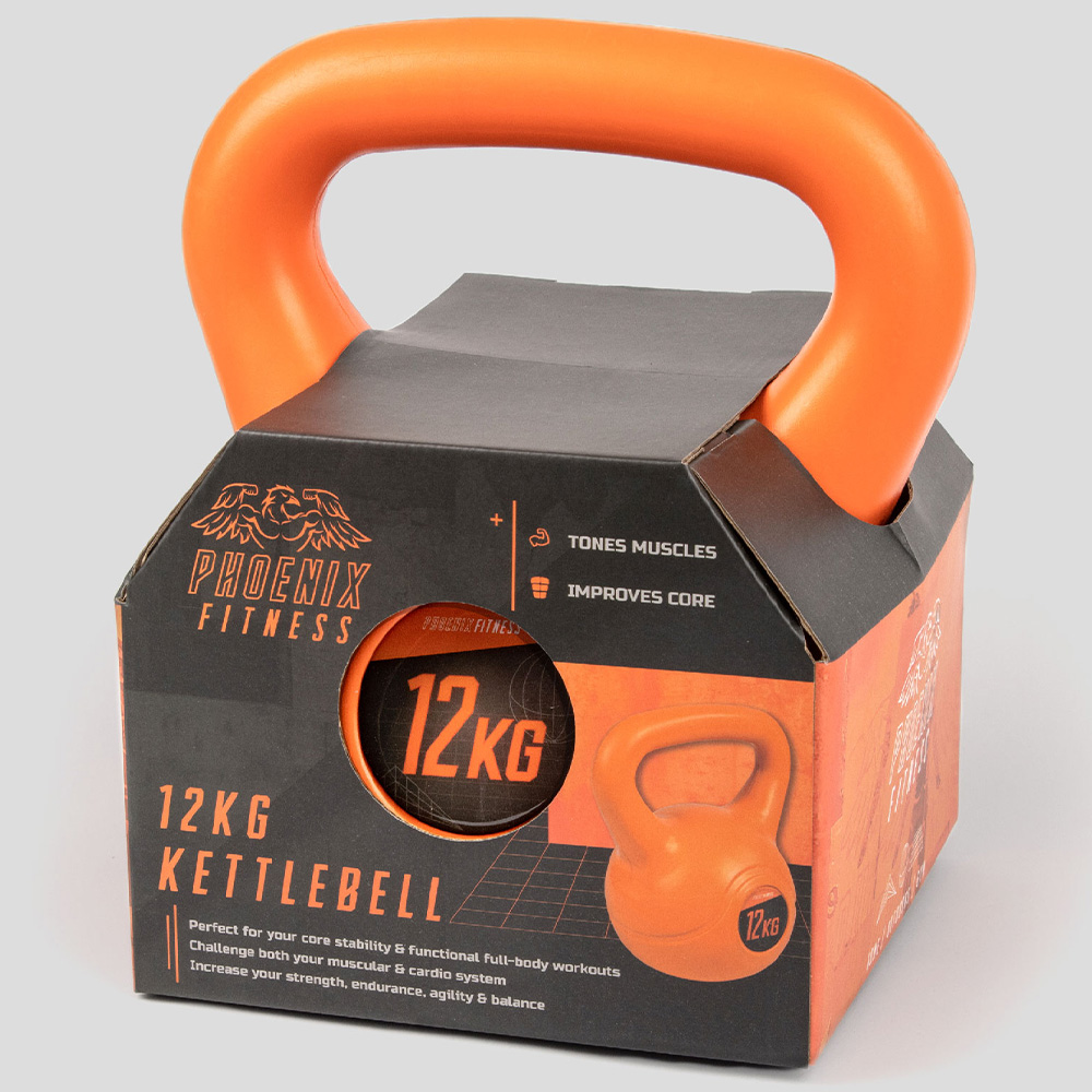 Phoenix Fitness Vinyl Kettlebell 12kg Image 3