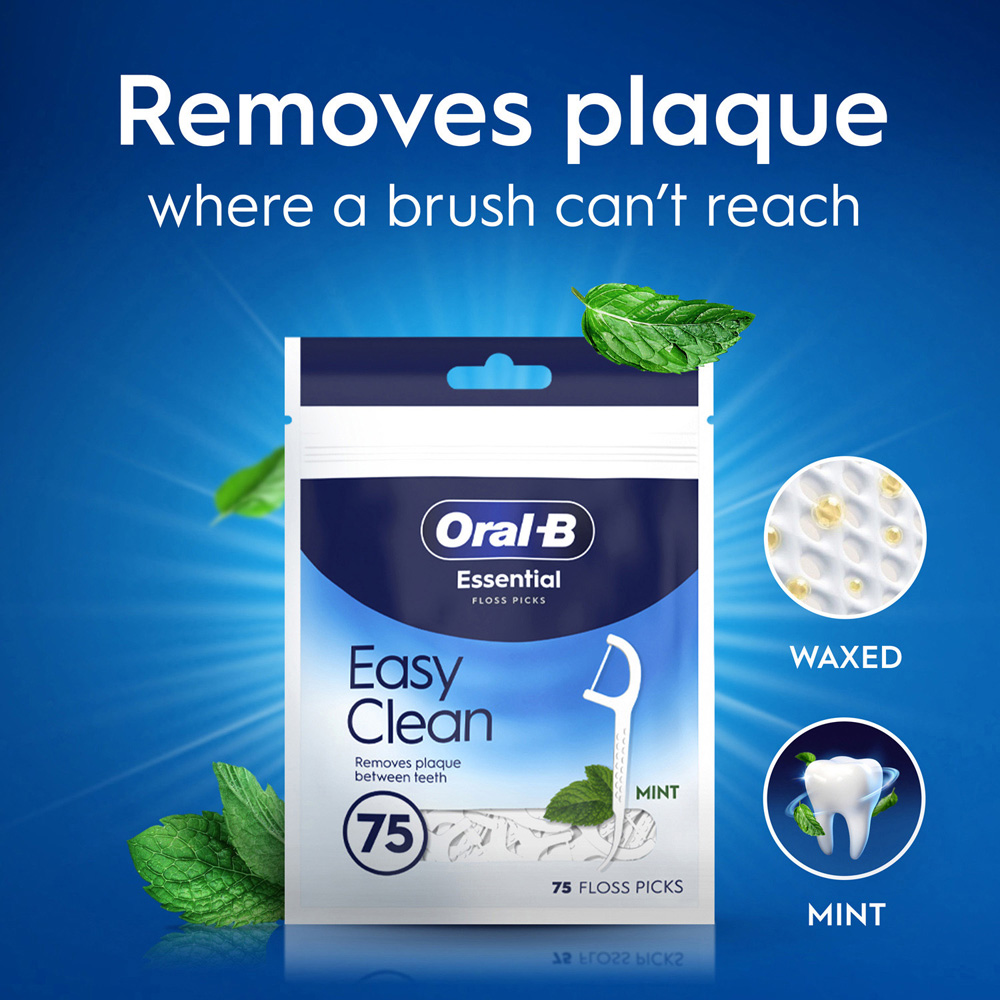 Pack of 75 Oral-B Simply Clean Floss Picks Image 4