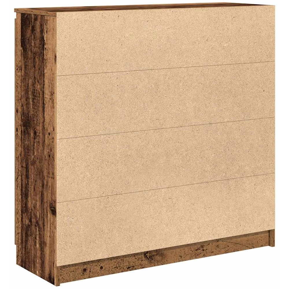 vidaXL 2 Door 4 Drawer Old Wood Sideboard Image 8