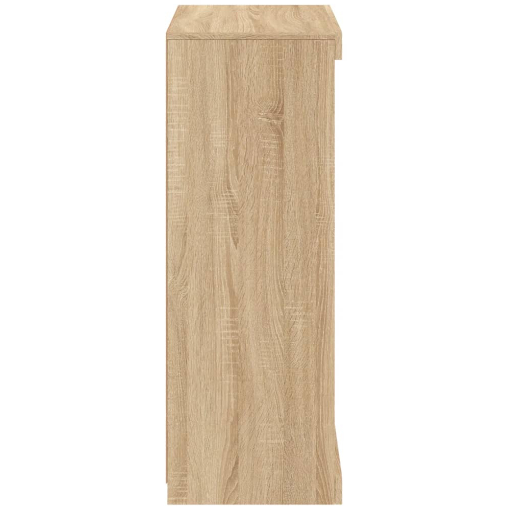 vidaXL 4 Shelf Sonoma Oak LED Sideboard Image 6