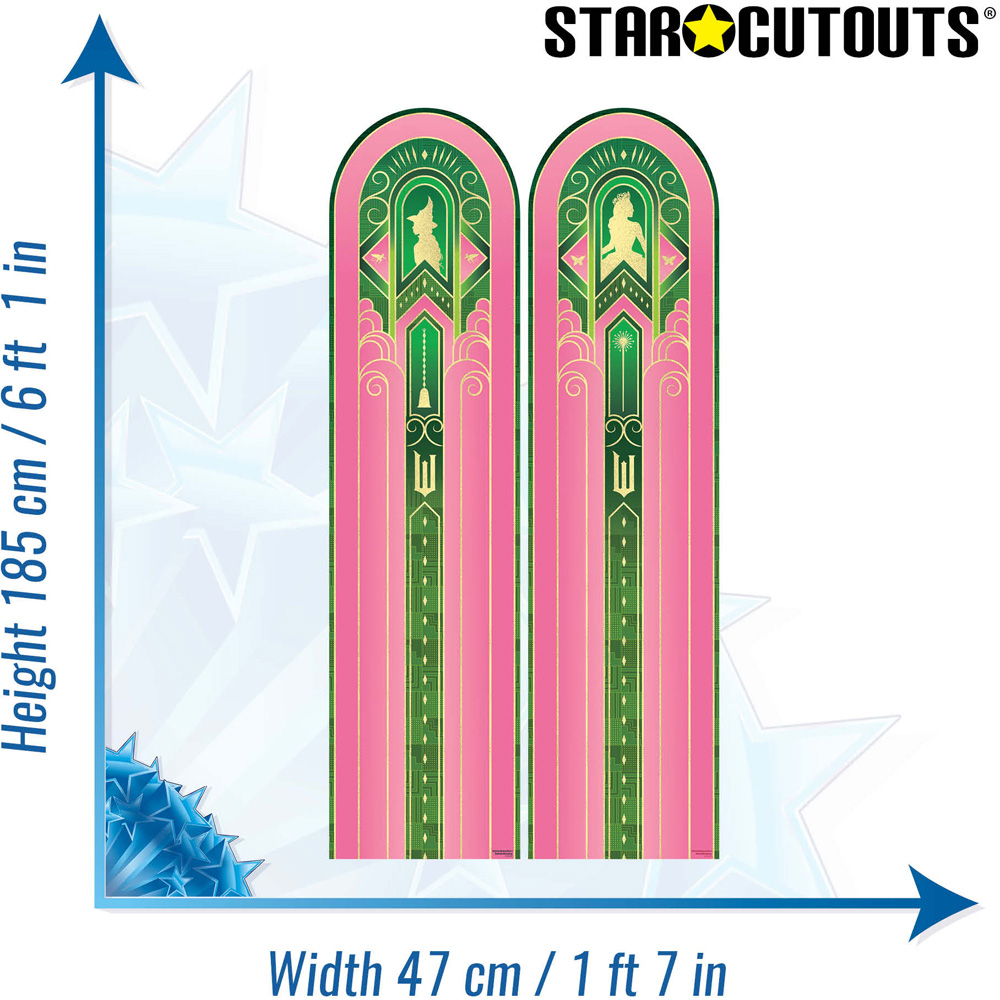 Star Cutouts Wicked Backdrop Cardboard Cutout 6ft 2 Pack Image 6