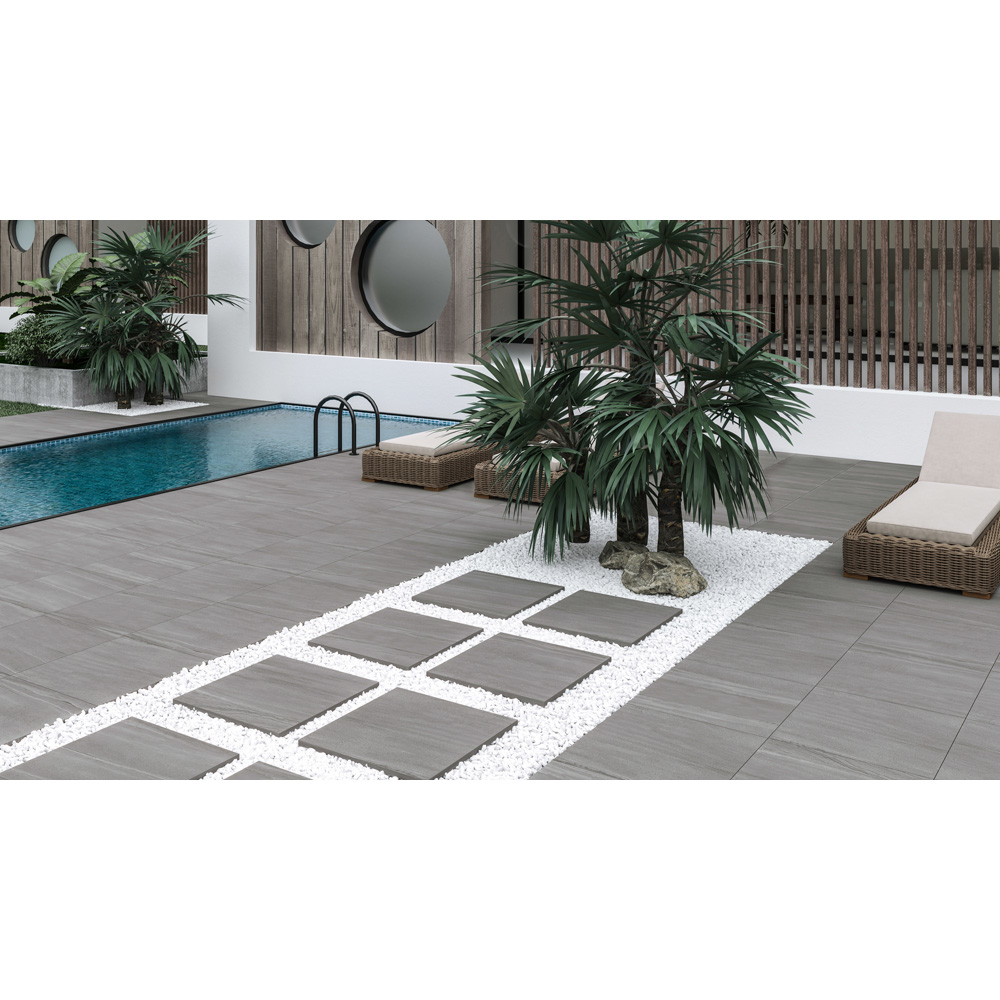 Bien London Stone Grey Porcelain Paving 60 x 60cm 60 Pack Image 3