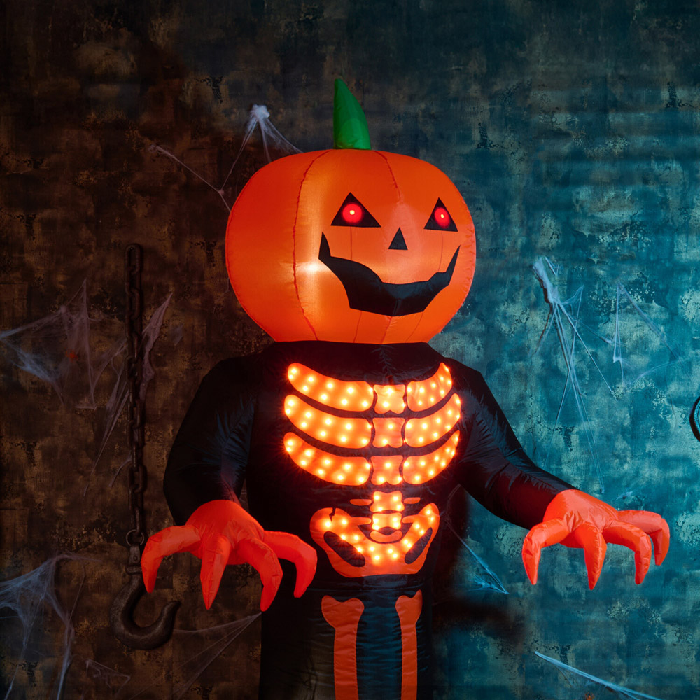 Halloween Inflatable Pumpkin Man Image 4