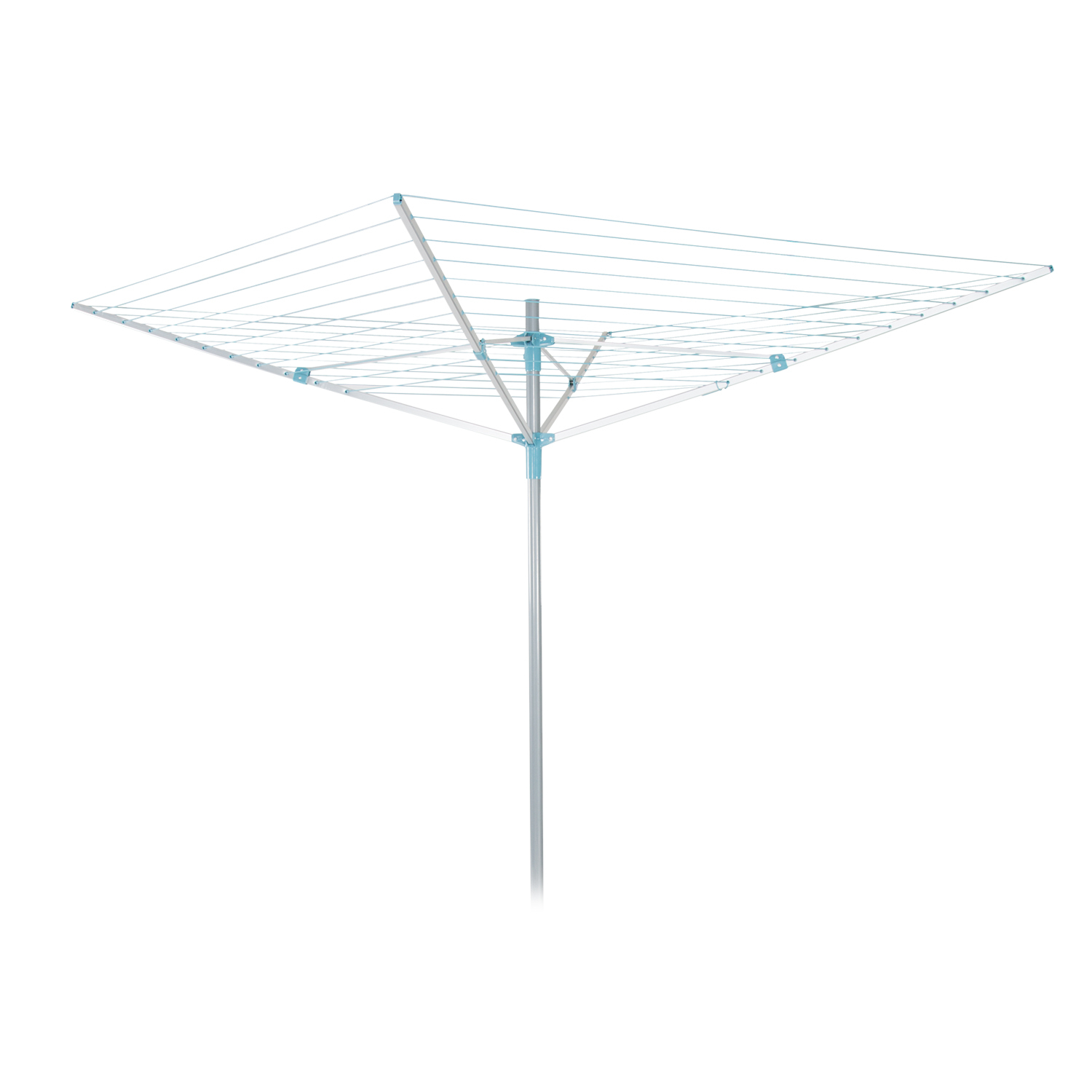 My Home Silver Outdoor 4 Arm Rotary Airer Image 1