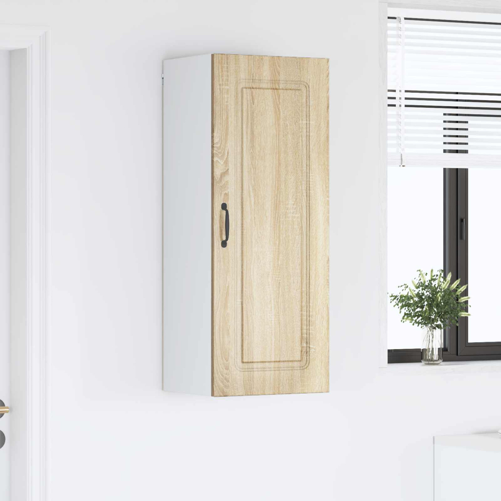 vidaXL Single Door Sonoma Oak Kitchen Wall Cabinet Image 9