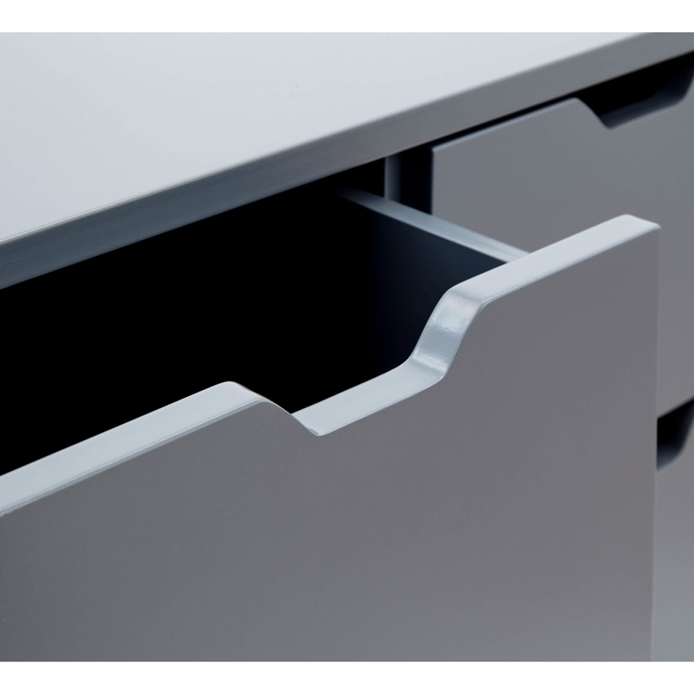 GFW Nyborg 4 Drawer Dark Grey Chest of Drawers Image 7