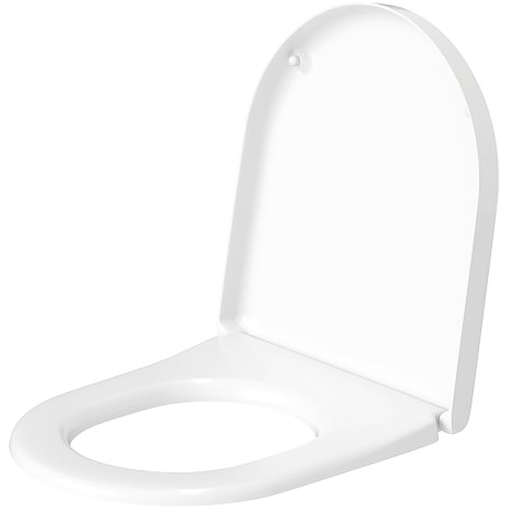 Duravit Starck 3 White Toilet Seat and Cover 370 x 436mm Image 1