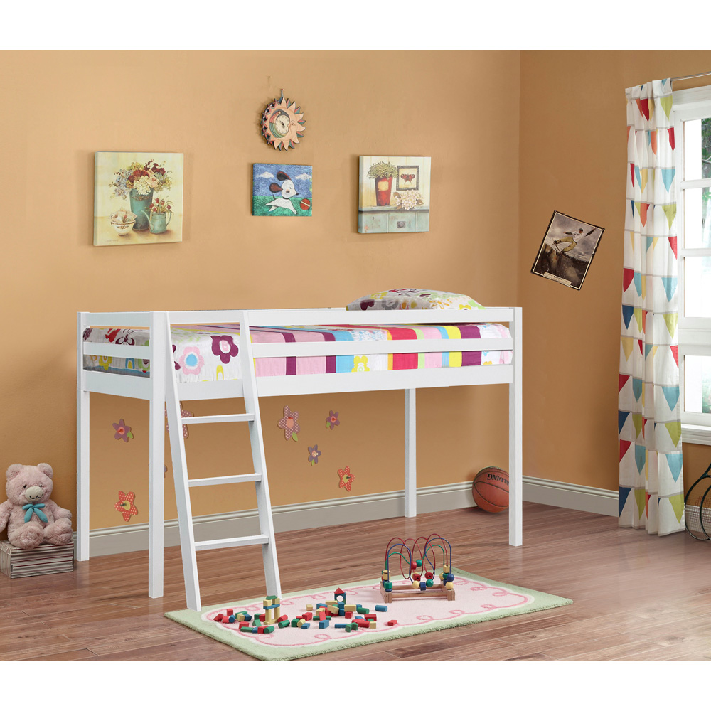 Brooklyn Single White Mid Sleeper Bed Image 3