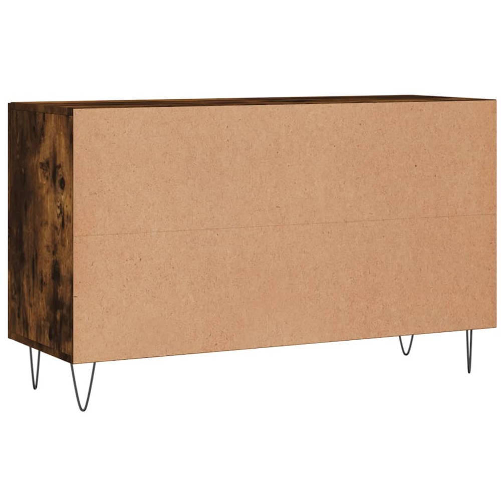 vidaXL 2 Door 2 Drawer Smoked Oak Wide Sideboard Image 8