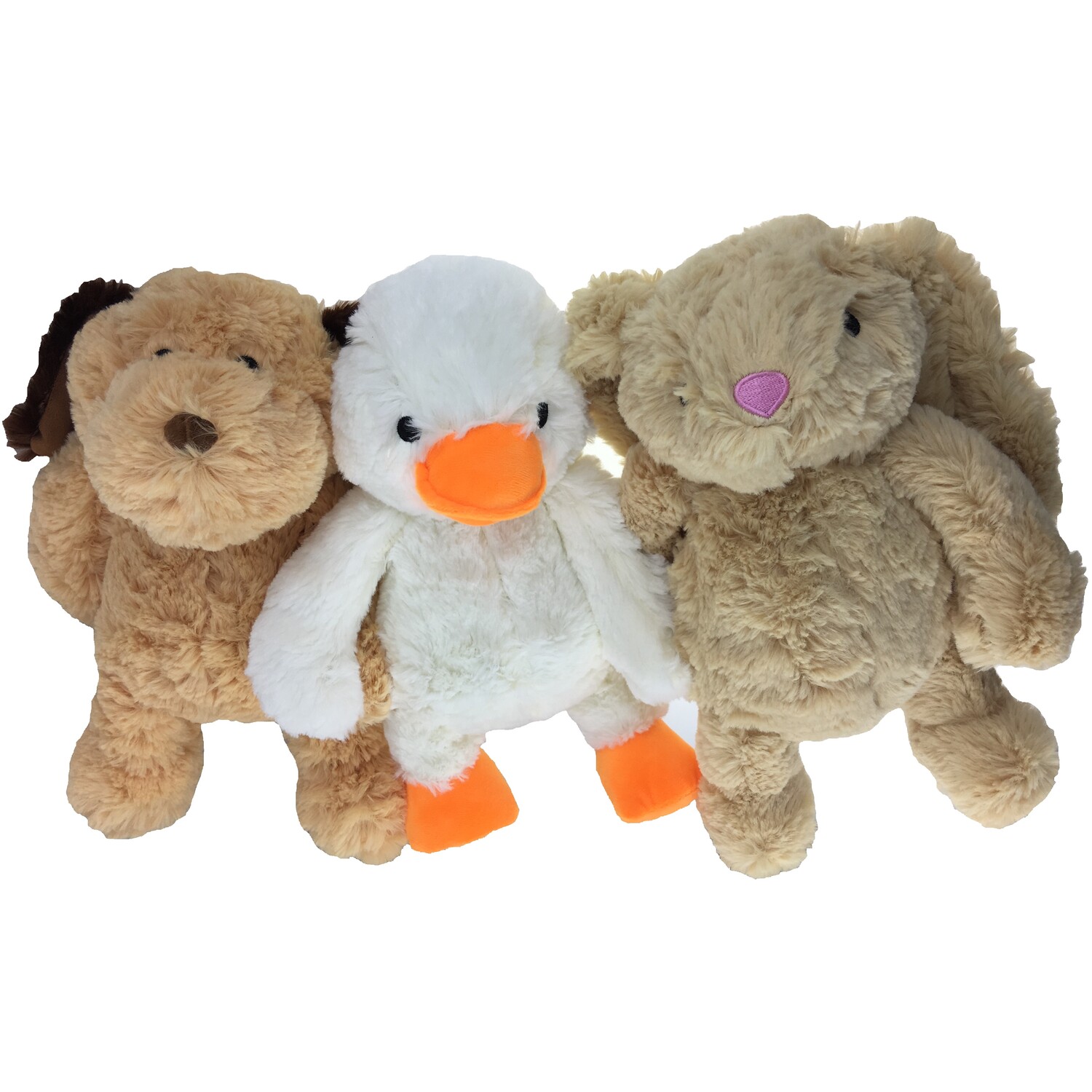 Single Clever Paws Squeaky Plush Farm Dog Toy in Assorted styles Image