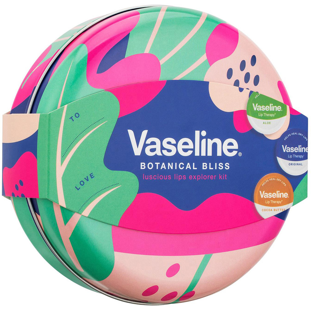 Vaseline Botanical Bliss Luscious Lips Collection Lip Balm 3 Piece Gift Set for Her 3 Pack Image 5