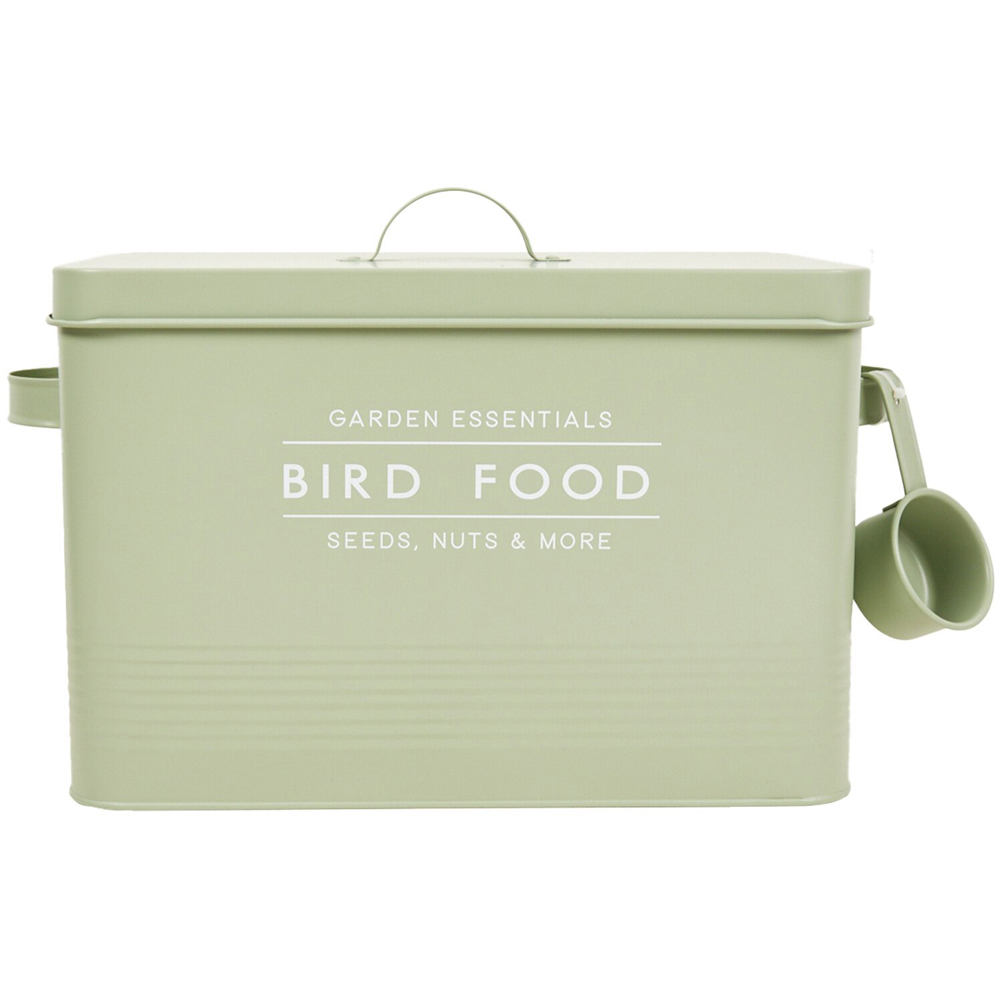 Bird Food Storage Tin - Sage Image 1
