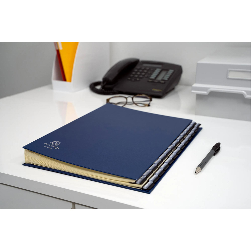 Exacompta A4 Blue Multi-Part File Ordonator with 26 A-Z Tabs Image 4