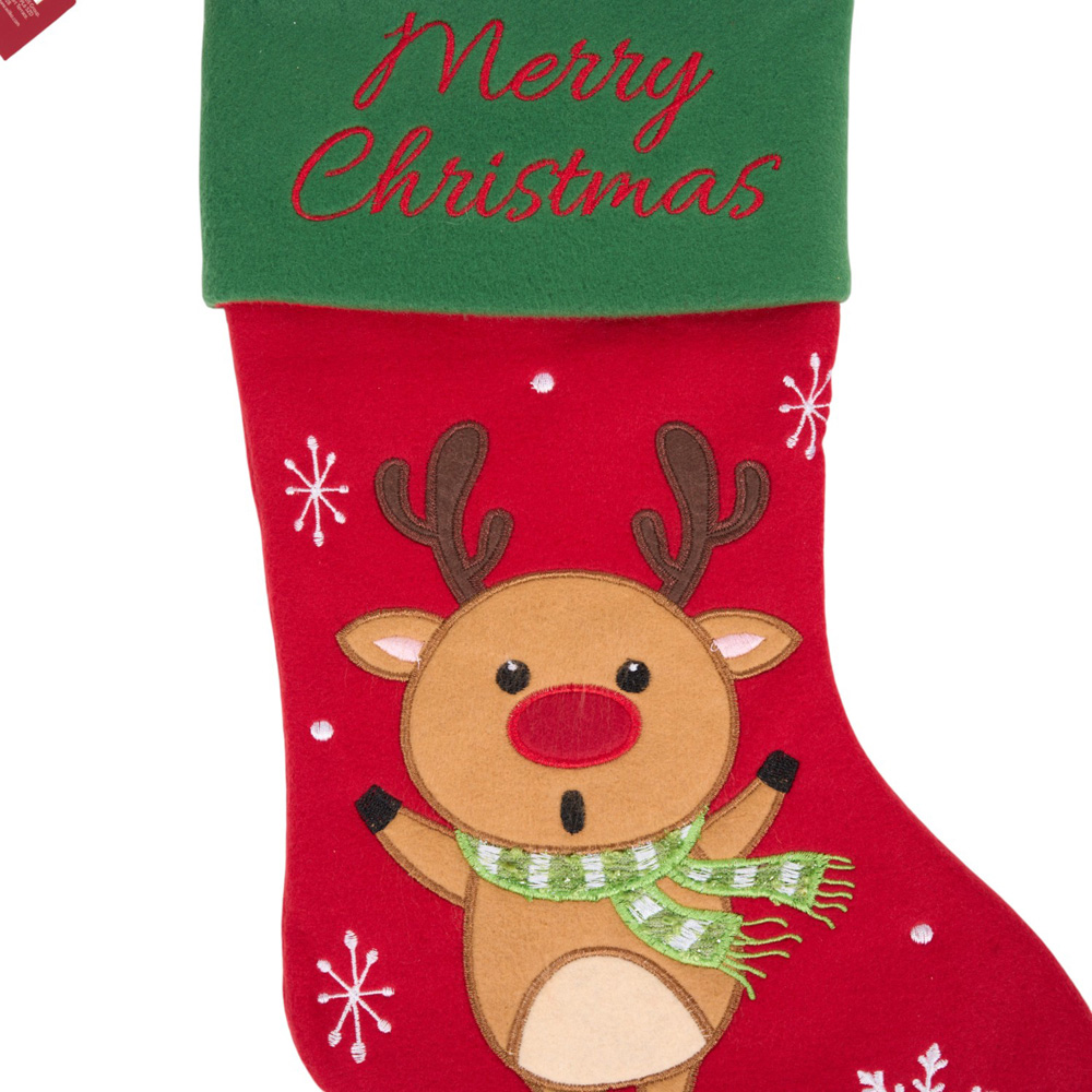 Santa / Reindeer Christmas Stocking Image 4