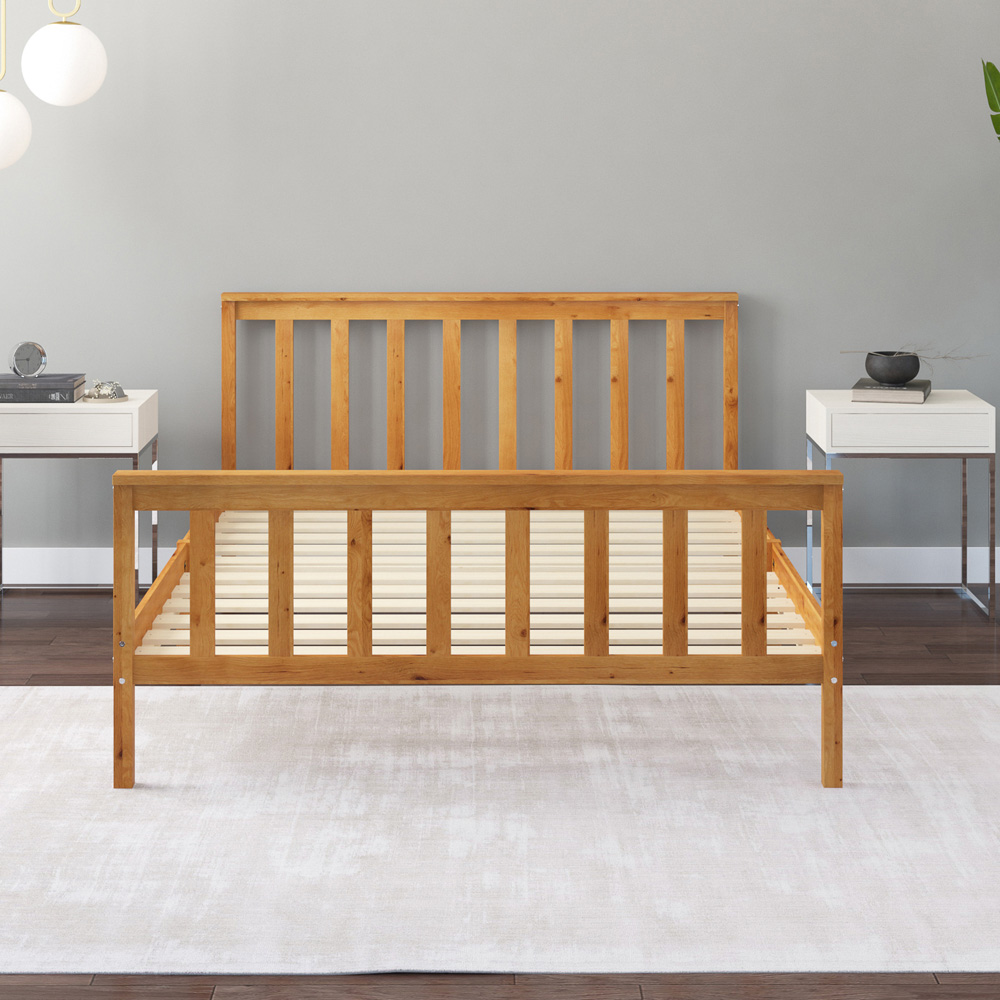 Aspire Atlantic Small Double Natural Bed Frame Image 5