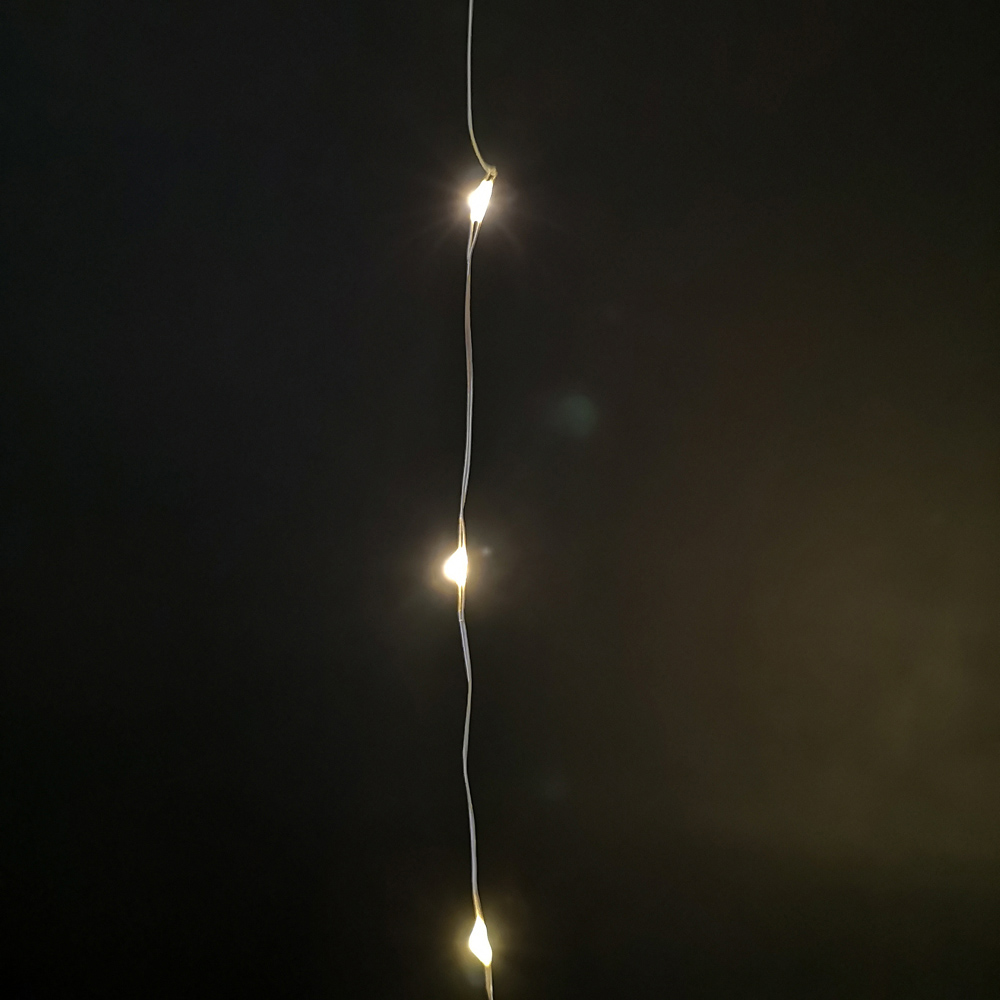 Premier MicroBrights 50 Warm White LED Pin Wire Micro String Light 2.5m Image 6