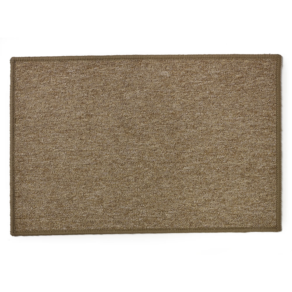 Wilko Washable Large Brown Doormat 57 x 90cm Image
