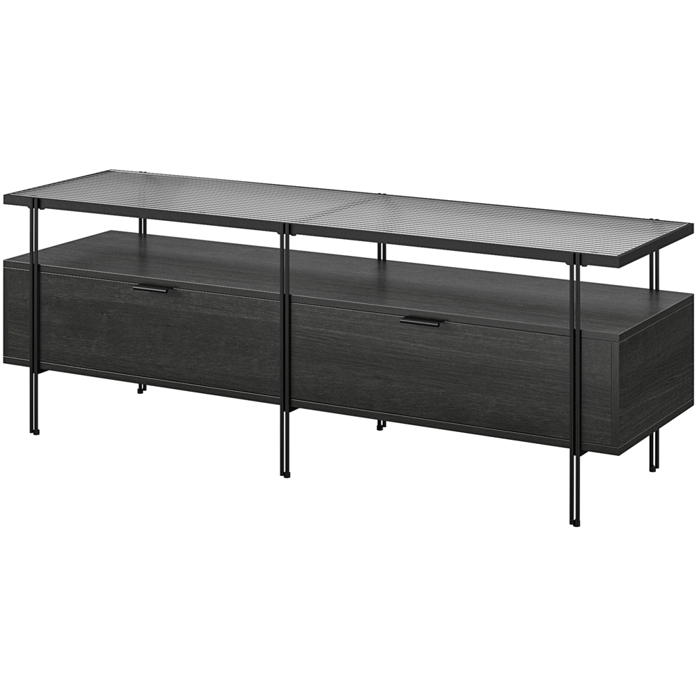Dorel Wainwright Black Oak TV Stand Image 4