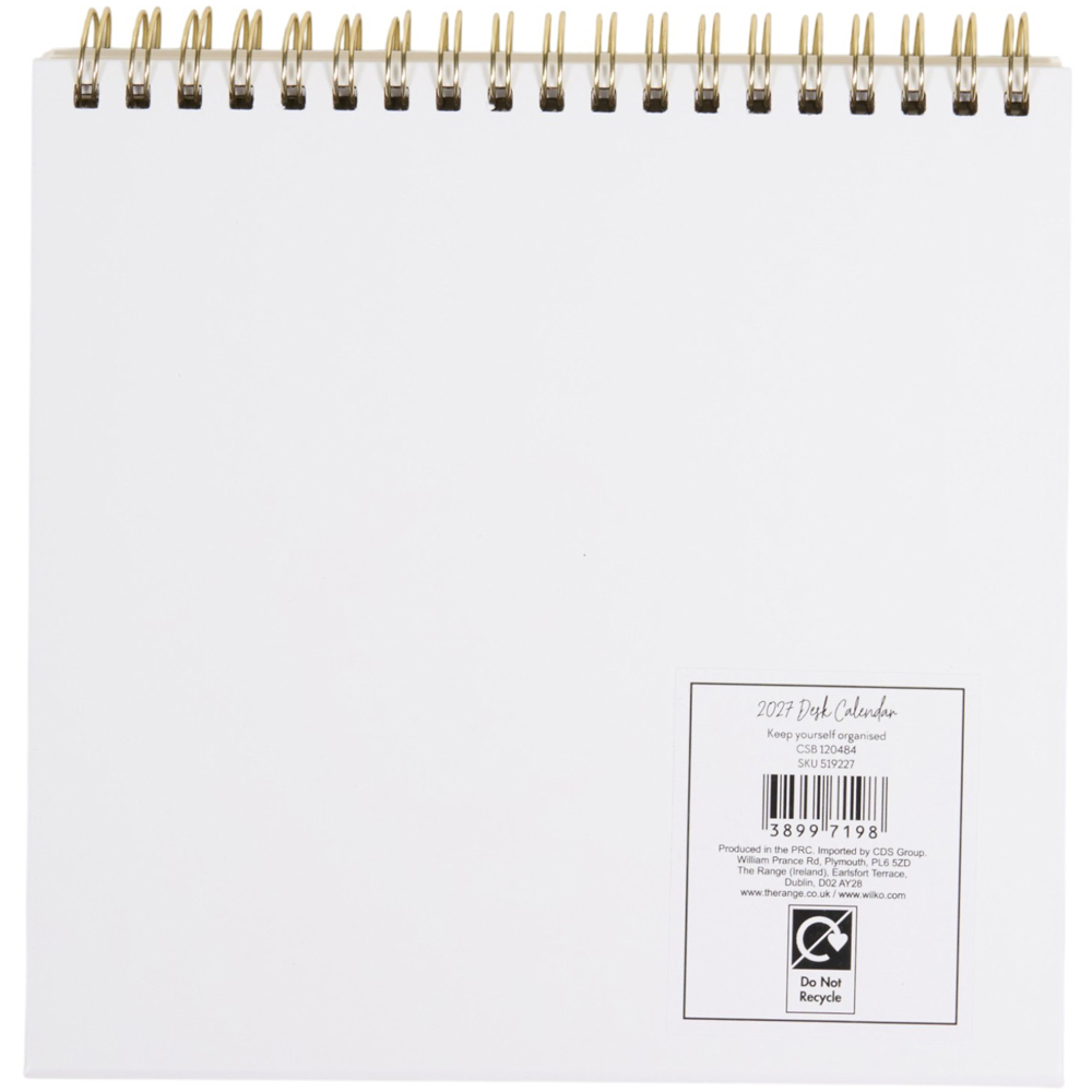 2027 Desk Calendar Image 3