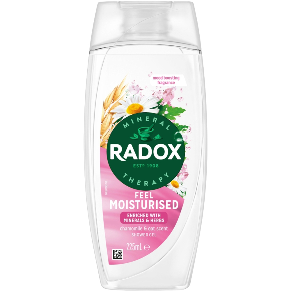 Radox Mineral Therapy Feel Moisturised Chamomile and Oat Shower Gel 225ml 6 Pack Image 4