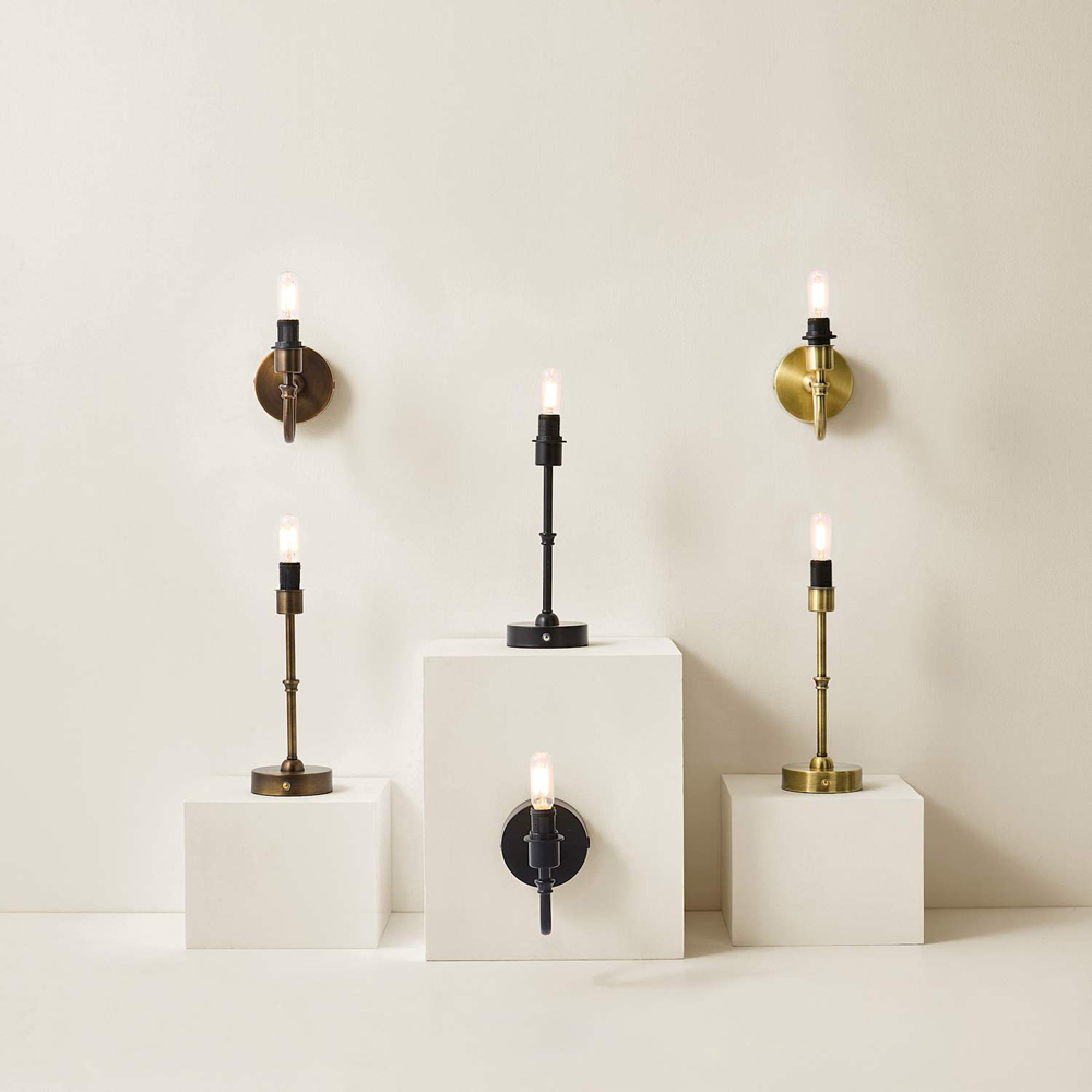 ValueLights Lowe Matte Black Metal Portable Rechargeable Table Lamp Base with Bulb Image 5
