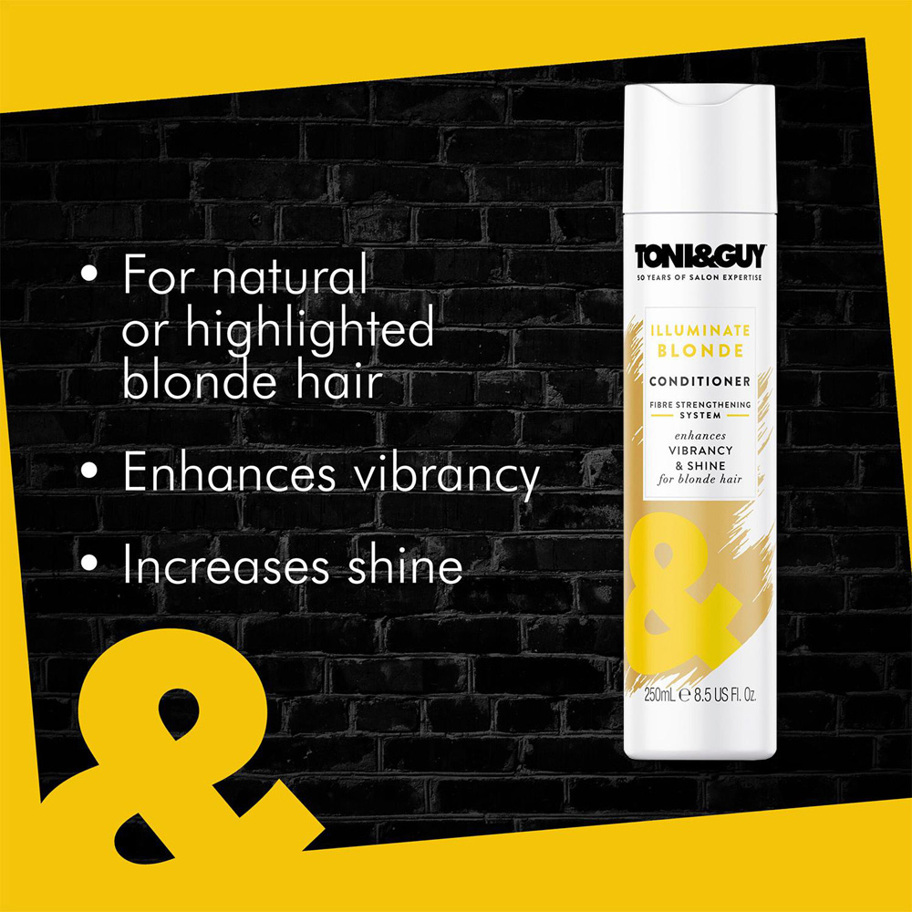 Toni & Guy Illuminate Blonde Conditioner 250ml 3 Pack Image 5