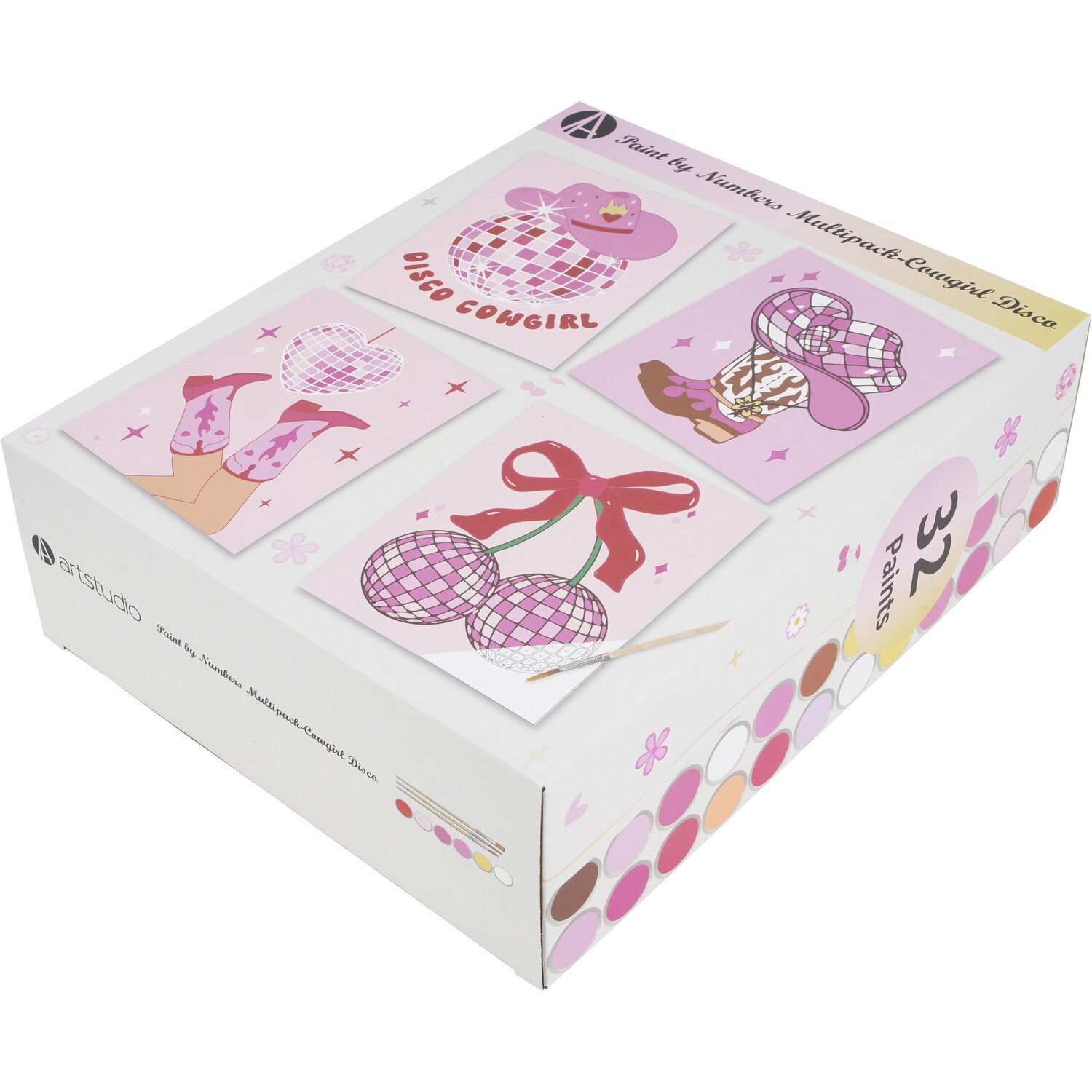 Paint By Numbers Cowgirl Disco Multipack Image 2